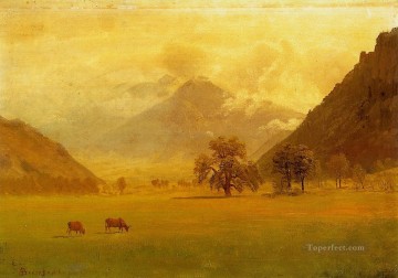 Rhone Valley Albert Bierstadt Oil Paintings